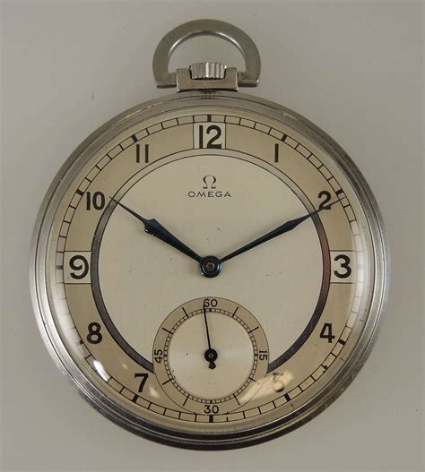 antique omega stainless pocket watch|vintage omega pocket watch identification.